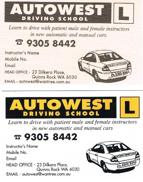 Original driving school advertisements from the family archive Original driving school advertisements from the family archive
