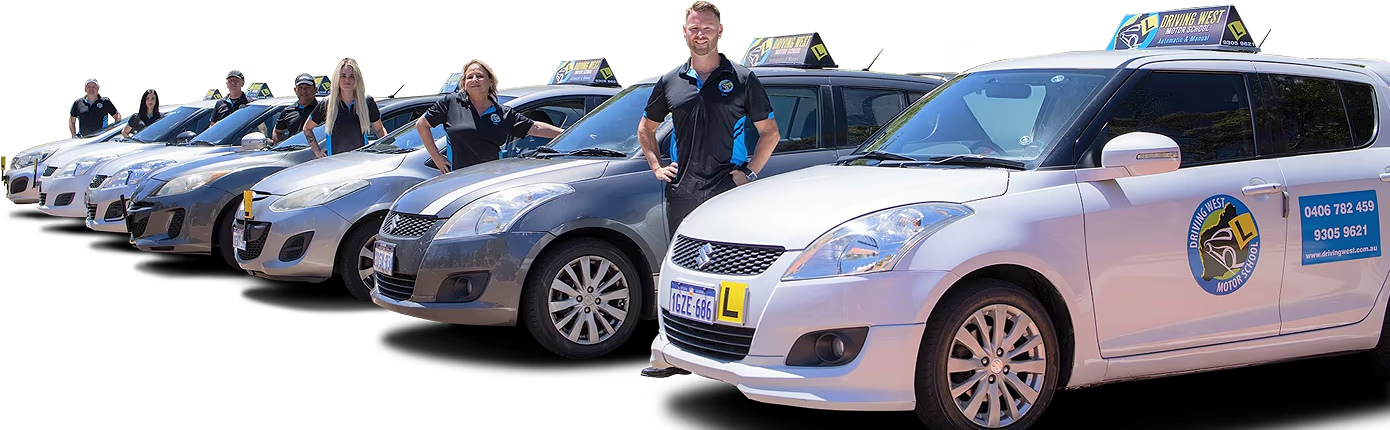 Driving West driving instructors with a line of branded learner cars Driving West driving instructors with a line of branded learner cars