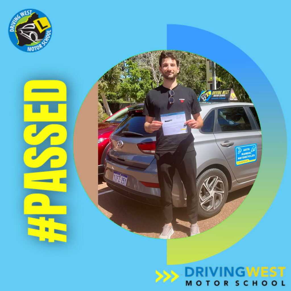 Driving West driving test success for Davide