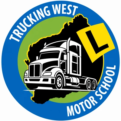 Trucking West Motor School logo Trucking West Motor School logo